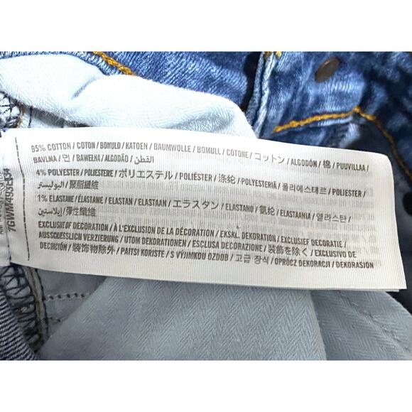 Abercrombie Zoe Natural Rise Ankle Straight Jeans Women 24 00S Distressed Ripped - Picture 8 of 9